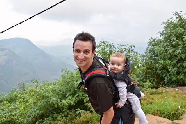 Adam's Peak with a baby