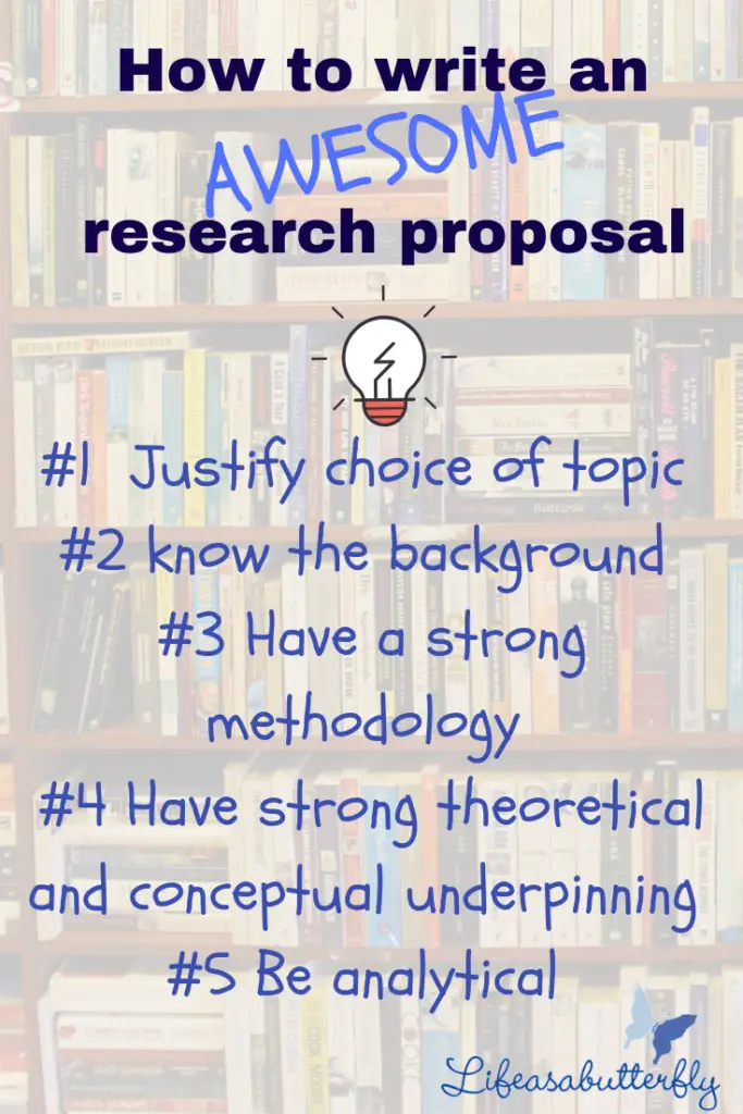 research proposal. how to write a research project