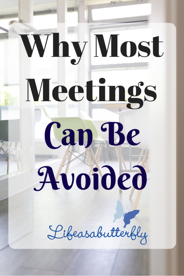 Why most meetings can be avoided